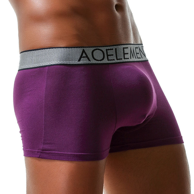 Men's Boxer Briefs – U-Convex Design, Anti-Movement, Breathable Cotton Blend - 3KDyn